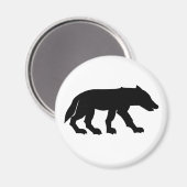 Pictish Wolf Cutout Magnet (Vorderseite/Rückseite)