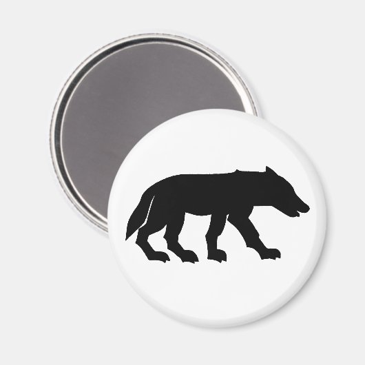 Pictish Wolf Cutout Magnet (Vorderseite/Rückseite)
