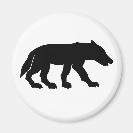 Pictish Wolf Cutout Magnet (Vorne)