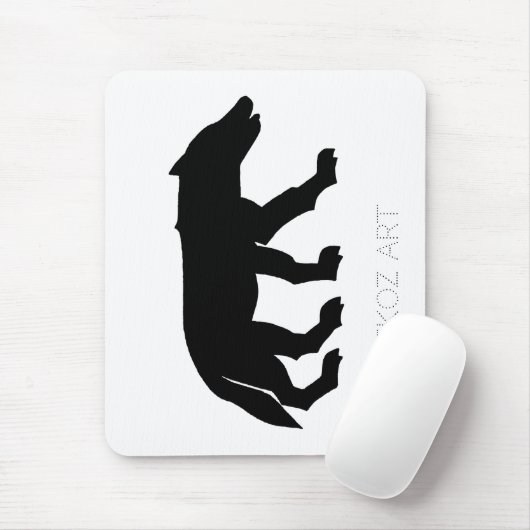 Pictish Wolf Cutout Mousepad (Mit Mouse)