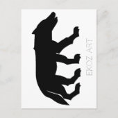 Pictish Wolf Cutout Postkarte (Vorderseite)