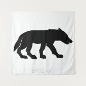 Pictish Wolf Cutout Wandteppich (Vorderseite)