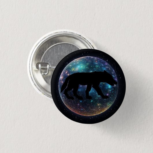 Pictish Wolf Space Orb Button (Vorne & Hinten)