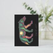 Pictish Wolf Sun Postkarte (Stehend Vorderseite)