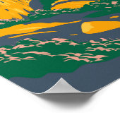 Pictograph Cave Staat Park Montana Vintag Poster (Ecke)