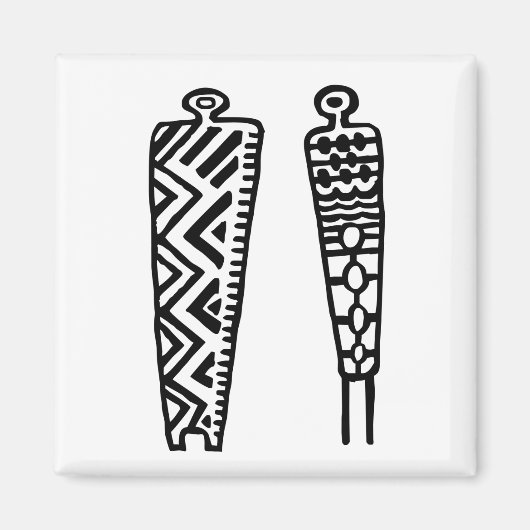 Pictograph Men-BW Magnet (Vorne)