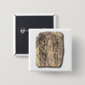 Pictograph men-stone button (Vorne & Hinten)