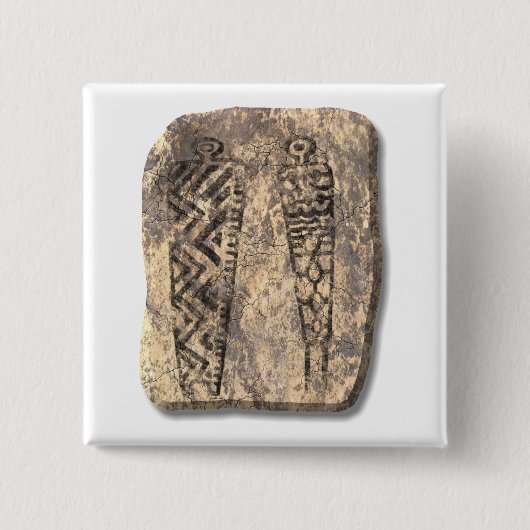 Pictograph men-stone button (Vorderseite)