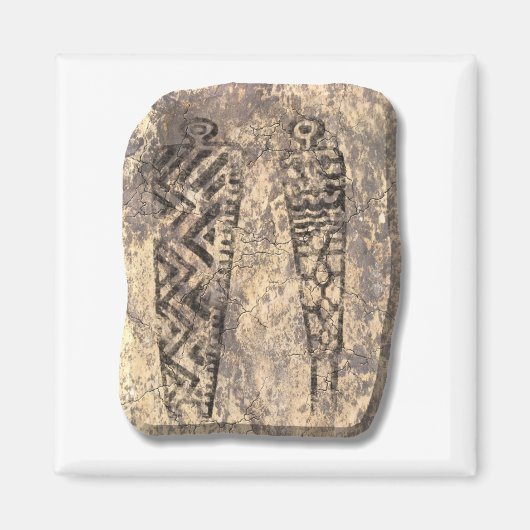 Pictograph men-stone magnet (Vorne)