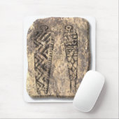 Pictograph men-stone mousepad (Mit Mouse)