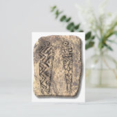Pictograph men-stone postkarte (Stehend Vorderseite)