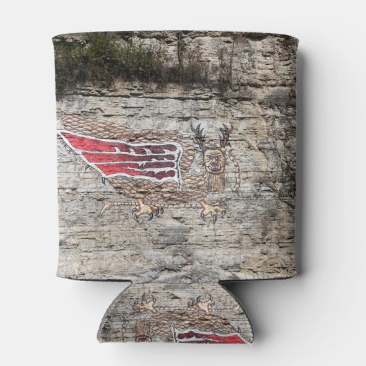 Pictograph Piasa Bird Foto Dosenkühler (Rückseite)