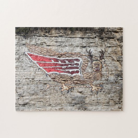 Pictograph Piasa Bird Foto Puzzle (Horizontal)