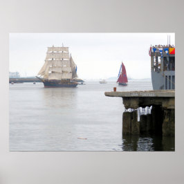 Picton Castle gefolgt von Jolly Brise Poster