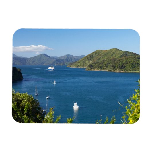 Picton Harbour, Marlborough Sounds, Süd Magnet (Horizontal)