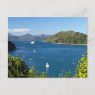 Picton Harbour, Marlborough Sounds, Süden Postkarte