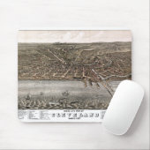Pictorial Map Cleveland - Ohio - 1877 Mousepad (Mit Mouse)
