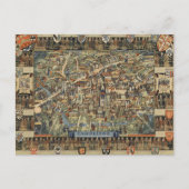 Pictorial Map of Cambridge, England Postkarte (Vorderseite)
