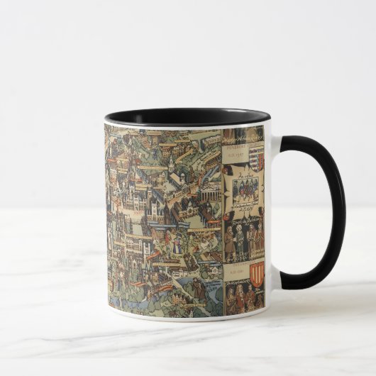 Pictorial Map of Cambridge, England Tasse (Rechts)