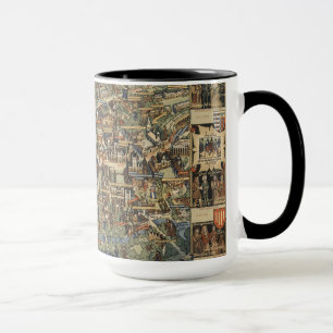 Pictorial Map of Cambridge, England Tasse