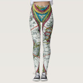 Pictorial map-world map year 1662 leggings (Vorderseite)