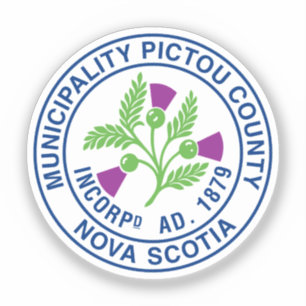 Pictou County Siegel - Nova Scotia Aufkleber