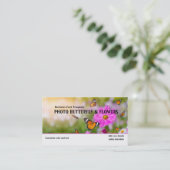 Picture Butterfly Garden Blume Visitenkarte (Stehend Vorderseite)