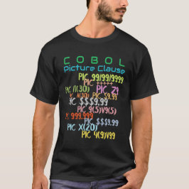 Picture Clause in Cobol Programming T-Shirt