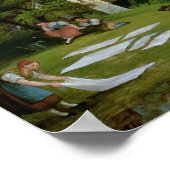 Picture Clock mit Aussicht über die Alpen Poster (Ecke)