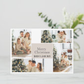 Picture Collage Frohe Weihnachtskarte Feiertagskarte (Stehend Vorderseite)
