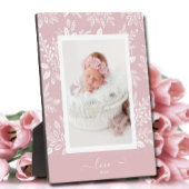 Picture Easel Pink Frameless Foto Holder Fotoplatte