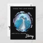 *~* Picture FOTO Love Birds AP54 Jahrestag Postkarte (Vorne/Hinten)