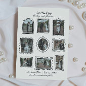 Picture Frames Hand Drawn Save The Date Card