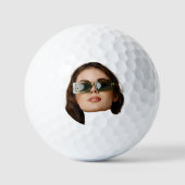 Picture Golf Ball, Golf Ball mit Gesicht, Foto (Vorderseite)