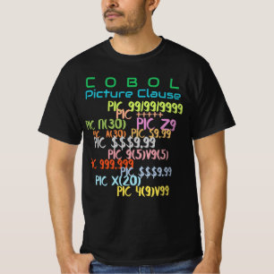 Picture-Klausel in der Cobol-Programmiersprache T-Shirt