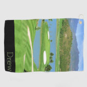 Picture Name Personalisiert Foto Golf Handtuch (Horizontal)