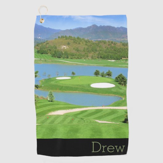 Picture Name Personalisiert Foto Golf Handtuch (Vorderseite)