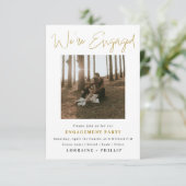 Picture Perfect, 2-Foto-Verlobung Einladung (Stehend Vorderseite)