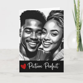 Picture Perfect Card - Schwarze Liebe (5"x7" gefal Karte