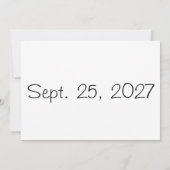 Picture Perfect Foto Style Save the Date Einladung (Rückseite)