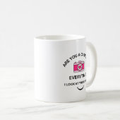 Picture Perfect Liebe Pink Camera Design Niedliche Kaffeetasse (VorderseiteRechts)