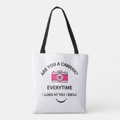 Picture Perfect Liebe Pink Camera Design Shoulder Tasche (Rückseite)