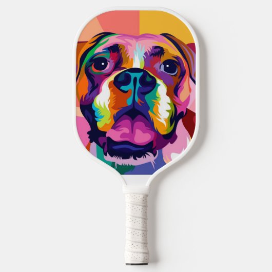 Picture Pickleball Dog Sport für jedermann Pickleball Schläger (Vorderseite)