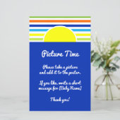 Picture Time Baby Shower Nehmen Sie sofort Foto-Si (Stehend Vorderseite)