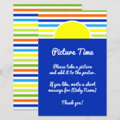 Picture Time Baby Shower Nehmen Sie sofort Foto-Si (Vorne/Hinten)
