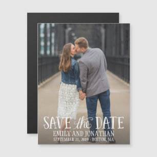 Picture Wedding Save the Date Magnete, buchstabier Magneteinladung