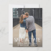 Picture Wedding Save the Date Magnete, buchstabier Magneteinladung (Vorderseite)