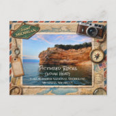 Pictured Rocks – Lake Superior’s Painted Cliffs Postkarte (Vorderseite)
