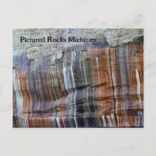 Pictured Rocks Michigan National Lakeshore Postkarte (Vorderseite)