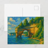 Pictured Rocks Michigan Postkarte (Vorne/Hinten)